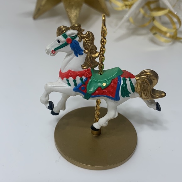 Carousel Horse Snow 1st Hallmark 1989 - Picture 5 of 12